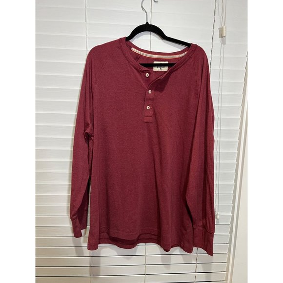 The Normal Brand Red Henley Shirt‎ - Size XL - Picture 1 of 4